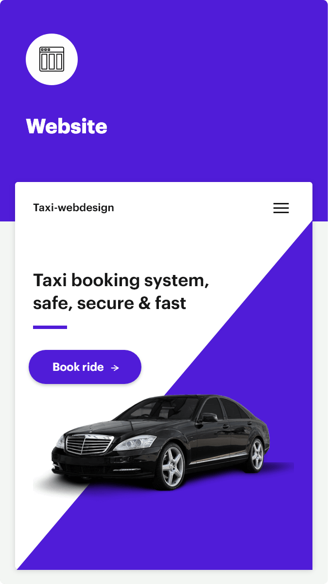 Taxi and Airport Transfer Web Design 1 website